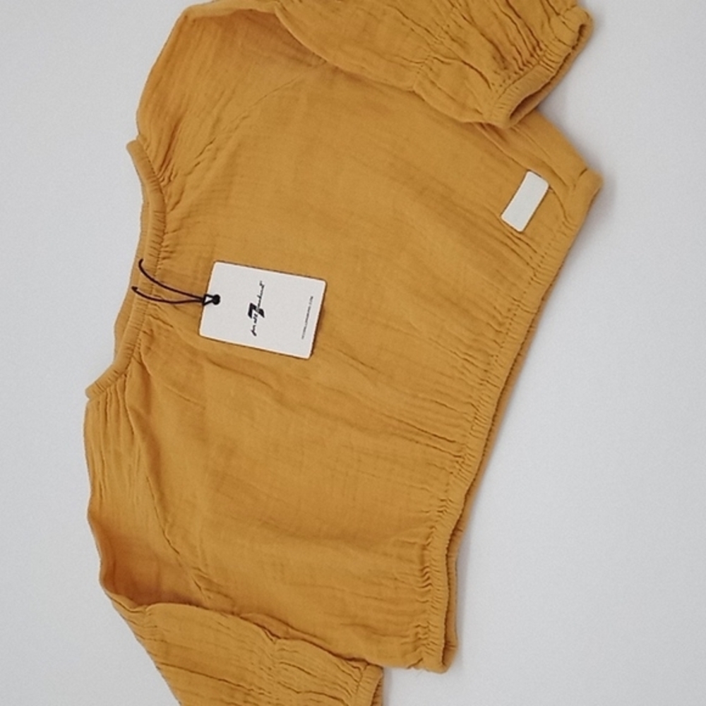 7 for All Mankind 12M Mystic Yellow Long Sleeve Top